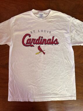 Vintage 2007 St. Louis Cardinals Cotton T-Shirt MLB Graphic CSA Tag White Size L